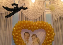 Надписи и фигуры из шаров